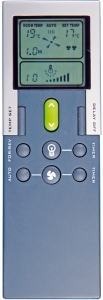 The advanced remote control comes with many different easy to use settings.