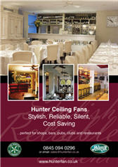 Pub, club and restaurant ceiling fan leaflet